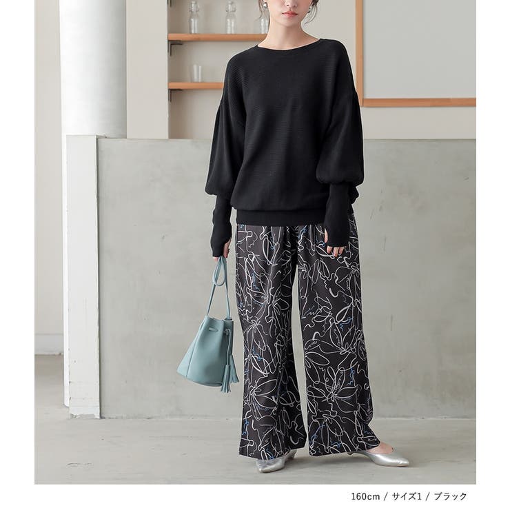 n'OrLABEL指穴ボリューム袖ニット  | osharewalker | 詳細画像9 