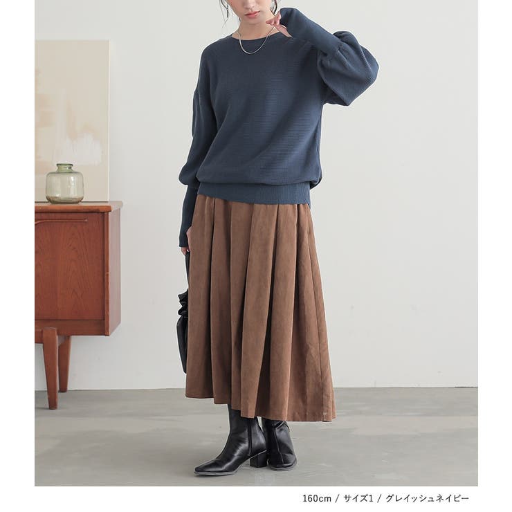 n'OrLABEL指穴ボリューム袖ニット  | osharewalker | 詳細画像13 