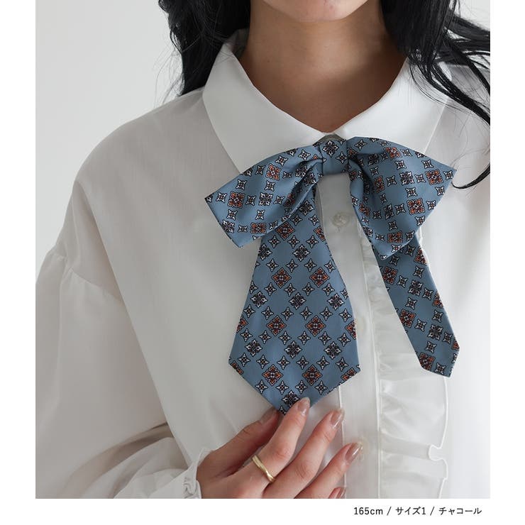 somari imaginationリボンタイ付きフリルブラウス | osharewalker | 詳細画像6 