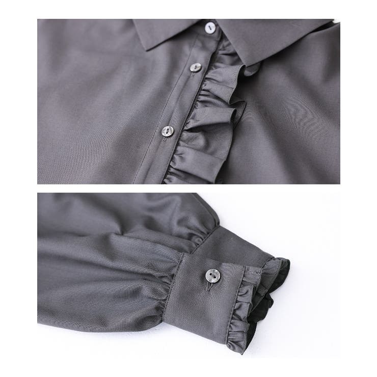 somari imaginationリボンタイ付きフリルブラウス | osharewalker | 詳細画像15 