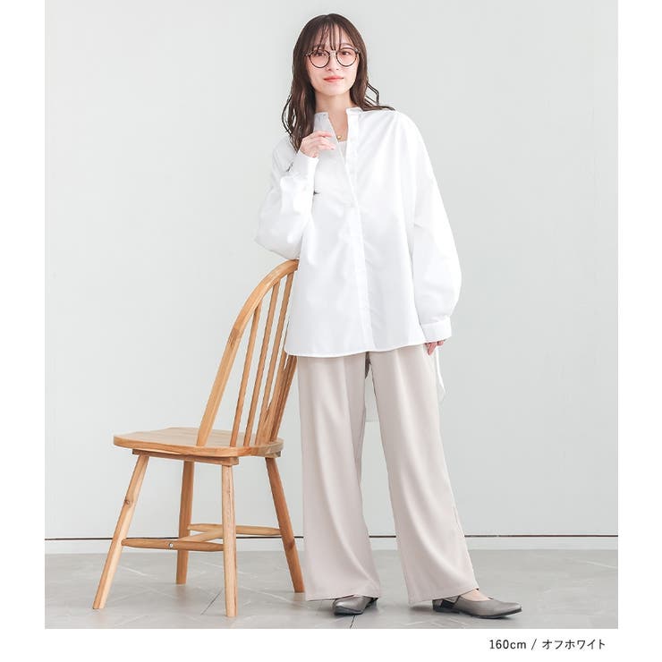 n'OrLABEL長袖バンドカラーシャツ | osharewalker | 詳細画像10 