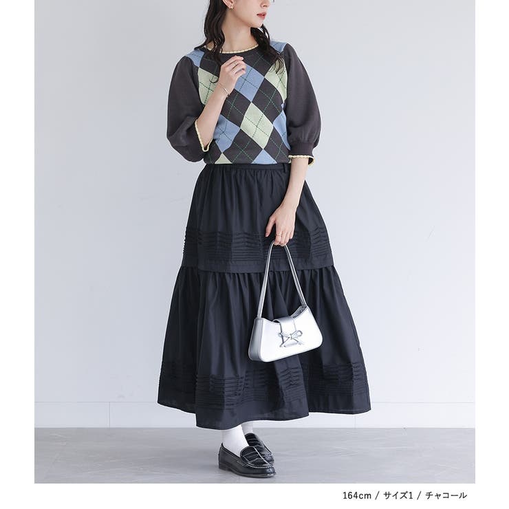 somari imaginationアーガイルニット  | osharewalker | 詳細画像2