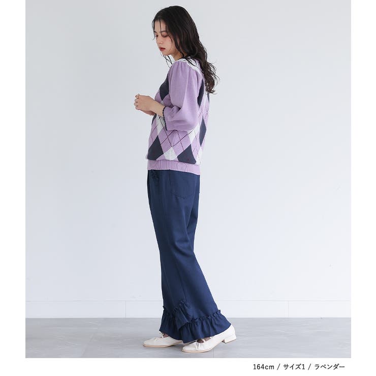 somari imaginationアーガイルニット  | osharewalker | 詳細画像4