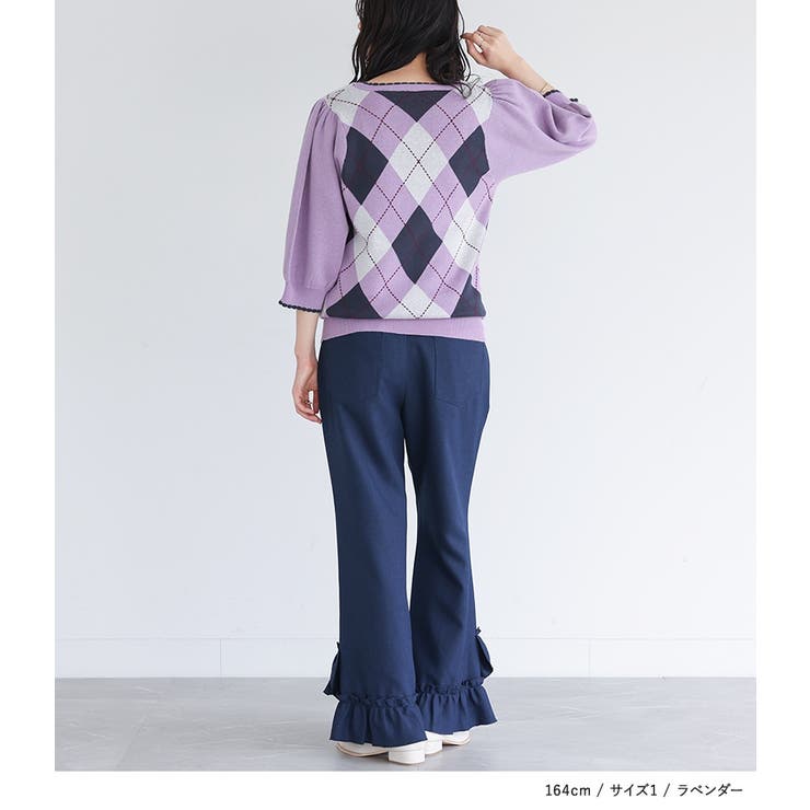 somari imaginationアーガイルニット  | osharewalker | 詳細画像6