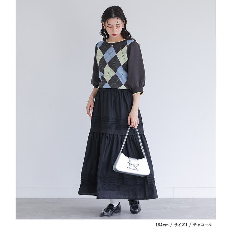 somari imaginationアーガイルニット  | osharewalker | 詳細画像9