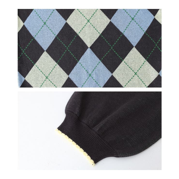 somari imaginationアーガイルニット  | osharewalker | 詳細画像17