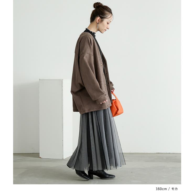 n'OrLABELスエードポンチドルマンカーディガン  | osharewalker | 詳細画像10 