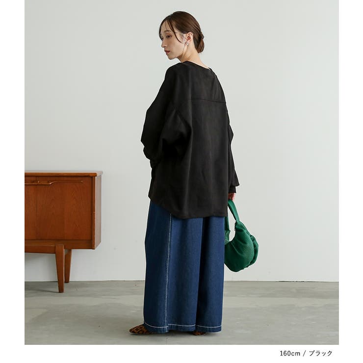 n'OrLABELスエードポンチドルマンカーディガン  | osharewalker | 詳細画像13 