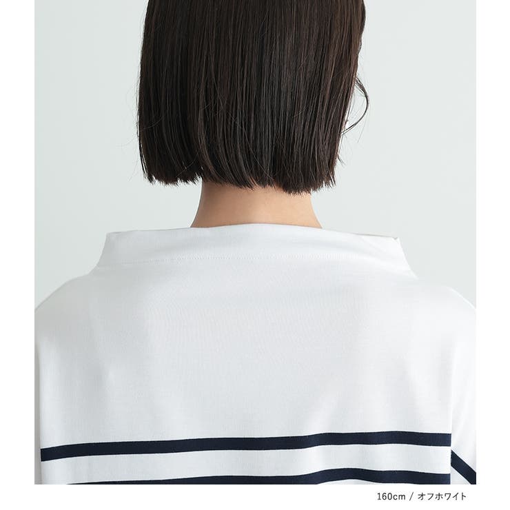 n'OrLABELボトルネックパネルボーダーカットソー | osharewalker | 詳細画像18 