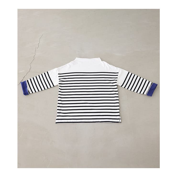 n'OrLABELボトルネックパネルボーダーカットソー | osharewalker | 詳細画像19 