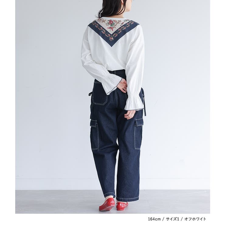 somari imaginationスカーフプリントカットソー | osharewalker | 詳細画像10 