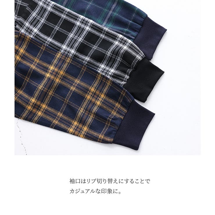n'OrLABELチェックシャツパーカー | osharewalker | 詳細画像6 