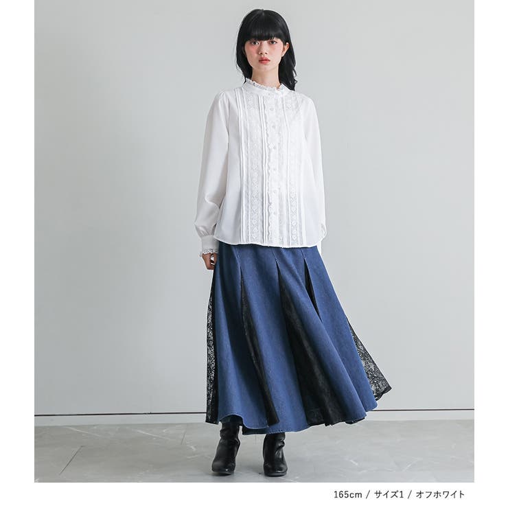 somari imaginationピンタックレースフリルブラウス | osharewalker | 詳細画像7 