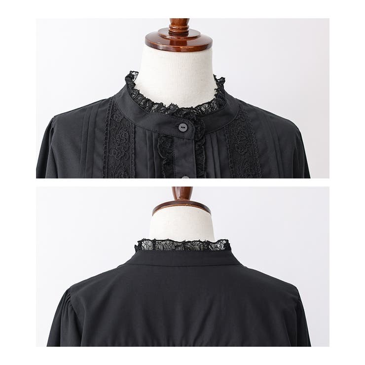 somari imaginationピンタックレースフリルブラウス | osharewalker | 詳細画像15 