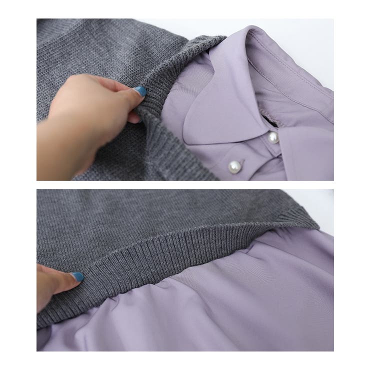 somari imaginationシャツドッキングニット  | osharewalker | 詳細画像16 