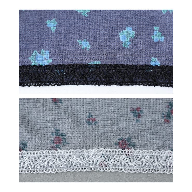 somari imagination花柄サーマルフードカットソー  | osharewalker | 詳細画像17 