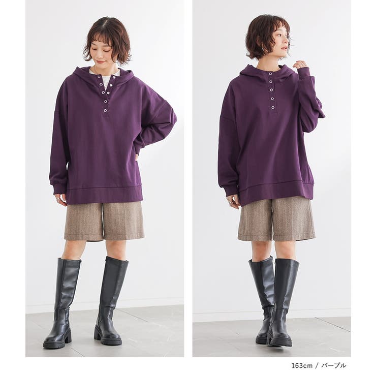 n'OrLABELスタンドネックパーカー  | osharewalker | 詳細画像11 