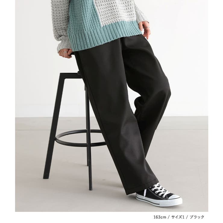 n'OrLABEL裏フリースセミワイドパンツ | osharewalker | 詳細画像8 