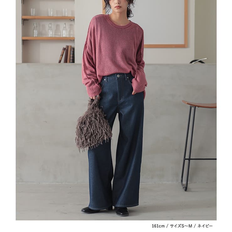 新品同様アルベロベロデニムワイドパンツ　オレボレボラドラックストア好みな方 repipi armario｜【NEW!】ホックデニムワイドパンツ | Rakuten