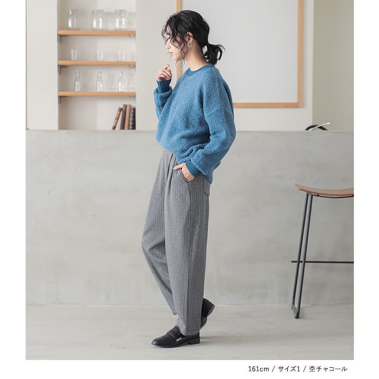 n'OrLABEL裏シャギーピンストライプパンツ | osharewalker | 詳細画像8