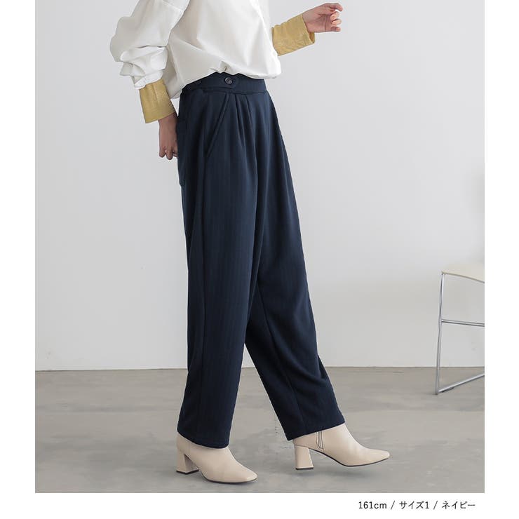 n'OrLABEL裏シャギーピンストライプパンツ | osharewalker | 詳細画像11