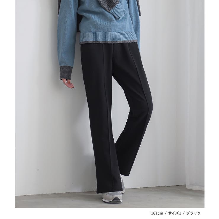 n'OrLABEL裏起毛カットジョーゼットフレアパンツ | osharewalker | 詳細画像11 
