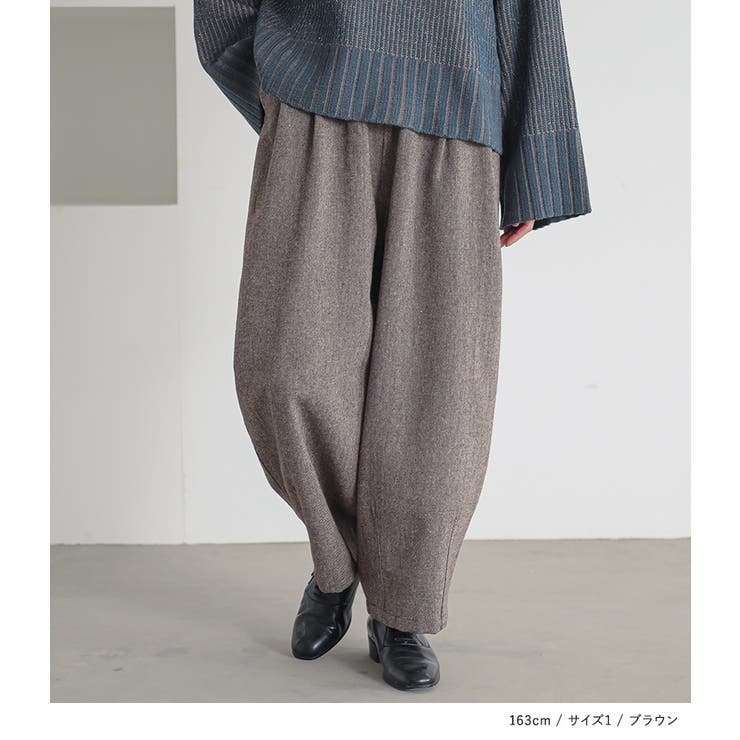 n'OrLABELツイードバレルタックパンツ | osharewalker | 詳細画像7 