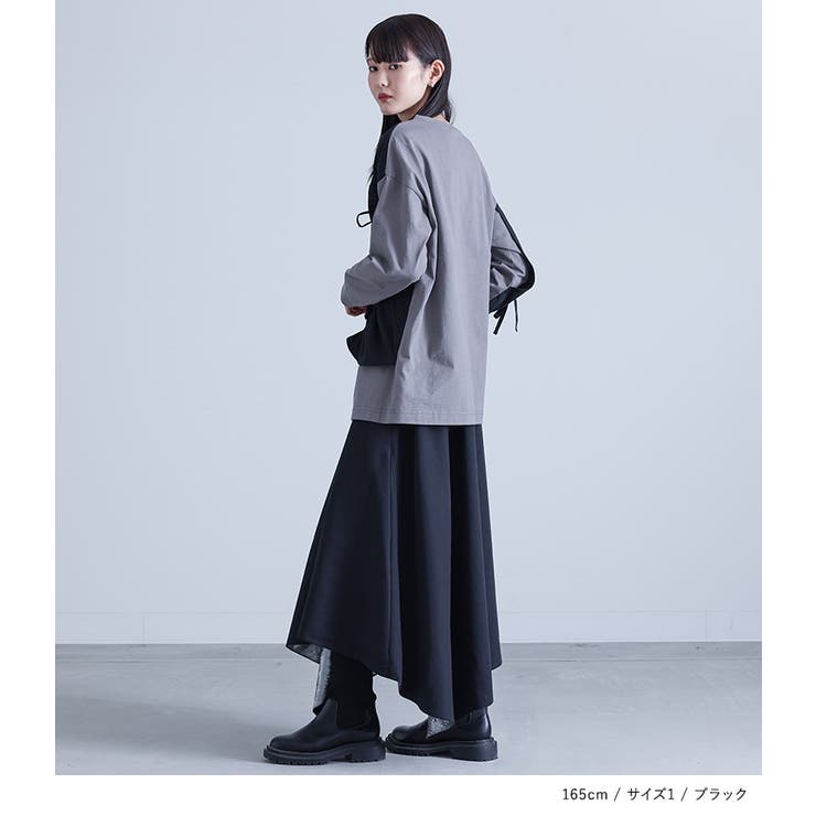 kOhAKU箔切替アシメフレアスカート  | osharewalker | 詳細画像4 