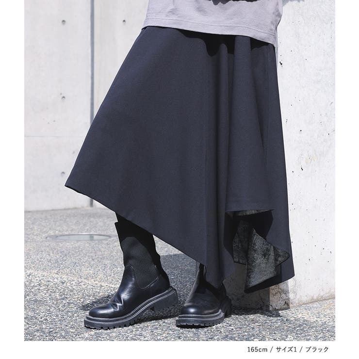 kOhAKU箔切替アシメフレアスカート  | osharewalker | 詳細画像7 