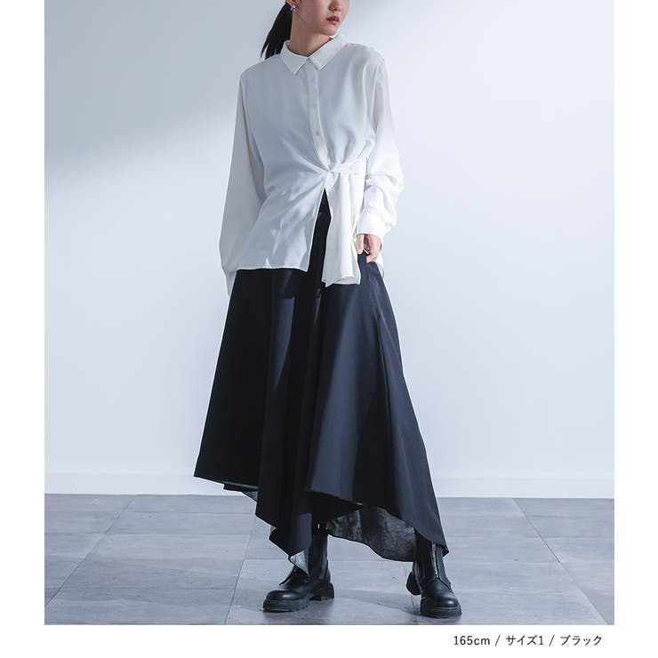 kOhAKU箔切替アシメフレアスカート  | osharewalker | 詳細画像11 