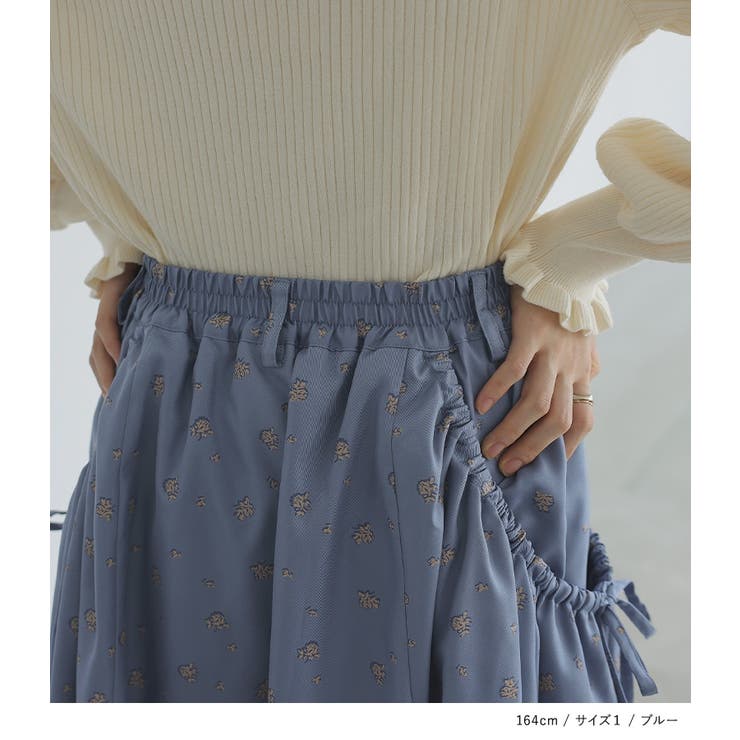 somari imagination花柄リボンシャーリングスカート  | osharewalker | 詳細画像6 