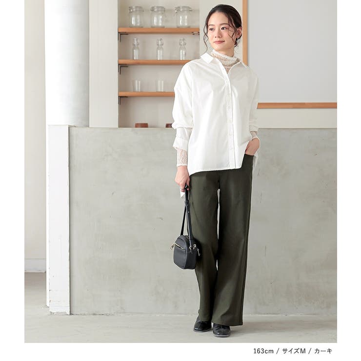 n'OrLABEL裏起毛ストレッチゆるストレートパンツ  | osharewalker | 詳細画像13