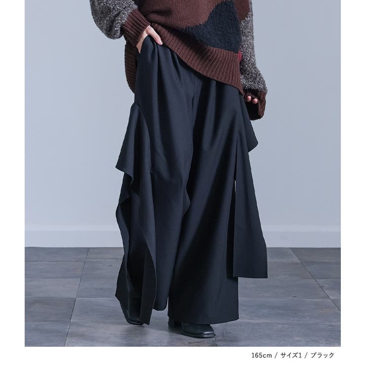 kOhAKUフレアモチーフワイドパンツ  | osharewalker | 詳細画像8 