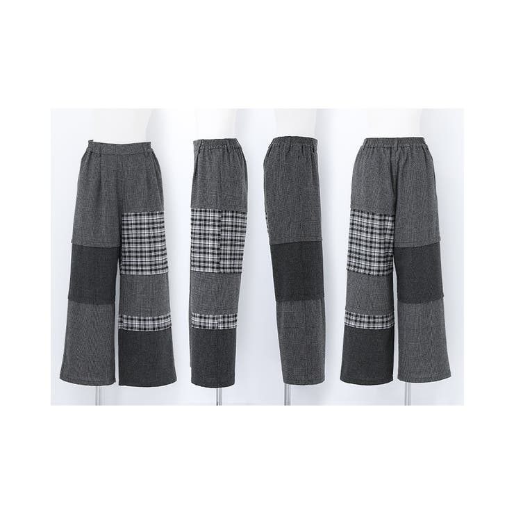 kOhAKUチェック切替ワイドパンツ  | osharewalker | 詳細画像15 