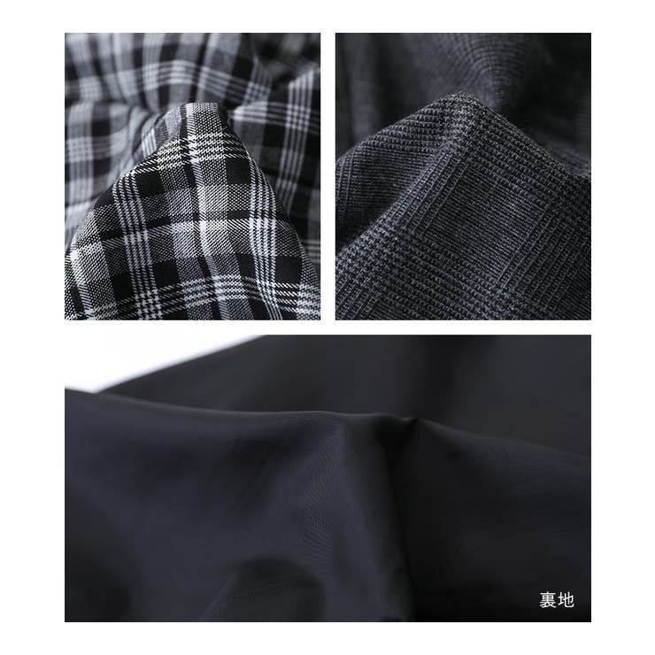 kOhAKUチェック切替ワイドパンツ  | osharewalker | 詳細画像18 