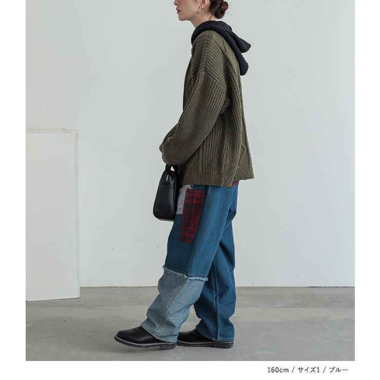 n'OrLABELパッチワークデニムパンツ  | osharewalker | 詳細画像15 