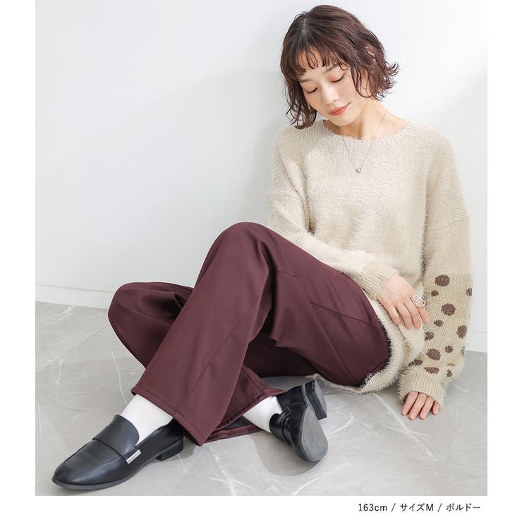 n'OrLABEL裏ベロアストレッチゆるストレートパンツ  | osharewalker | 詳細画像14 