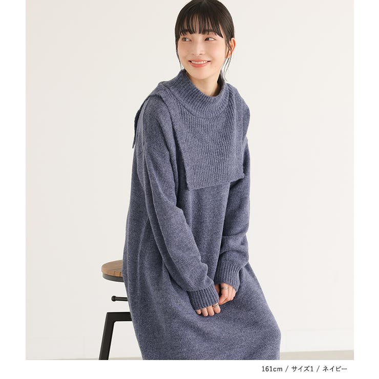 n'OrLABELレイヤード風ニットワンピース | osharewalker | 詳細画像8 