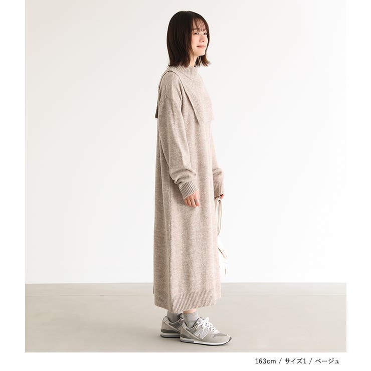 n'OrLABELレイヤード風ニットワンピース | osharewalker | 詳細画像13 