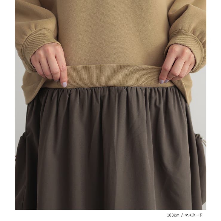 n'OrLABEL裏起毛異素材ドッキングフードワンピース  | osharewalker | 詳細画像18 