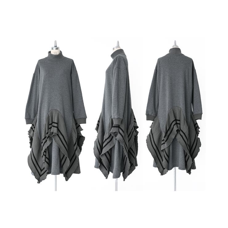 kOhAKUニットドッキング裏シャギーワンピース  | osharewalker | 詳細画像12 