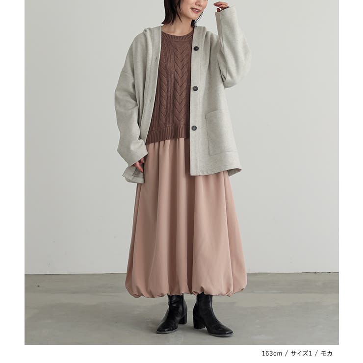 n'OrLABELバルーンスカートドッキングニットワンピース  | osharewalker | 詳細画像16 