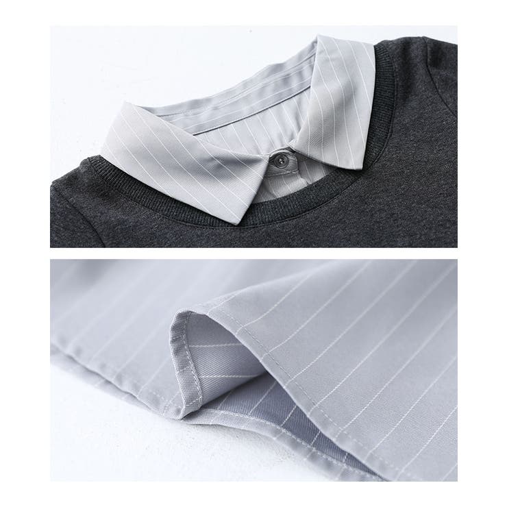 n'OrLABEL裏シャギーシャツレイヤード風ワンピース  | osharewalker | 詳細画像18 