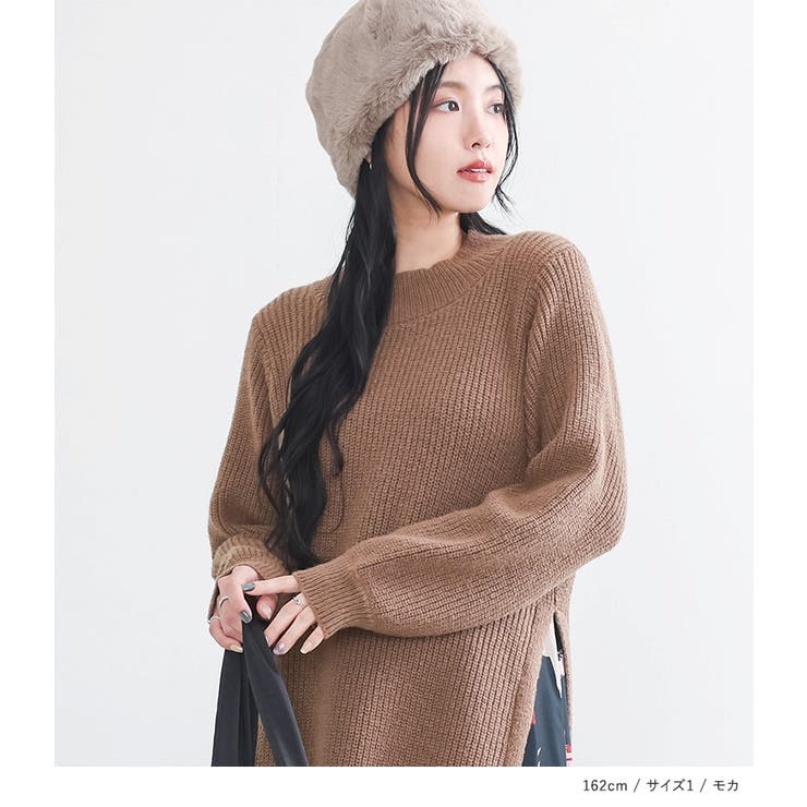 n'OrLABEL異素材切替ニットワンピース  | osharewalker | 詳細画像8 