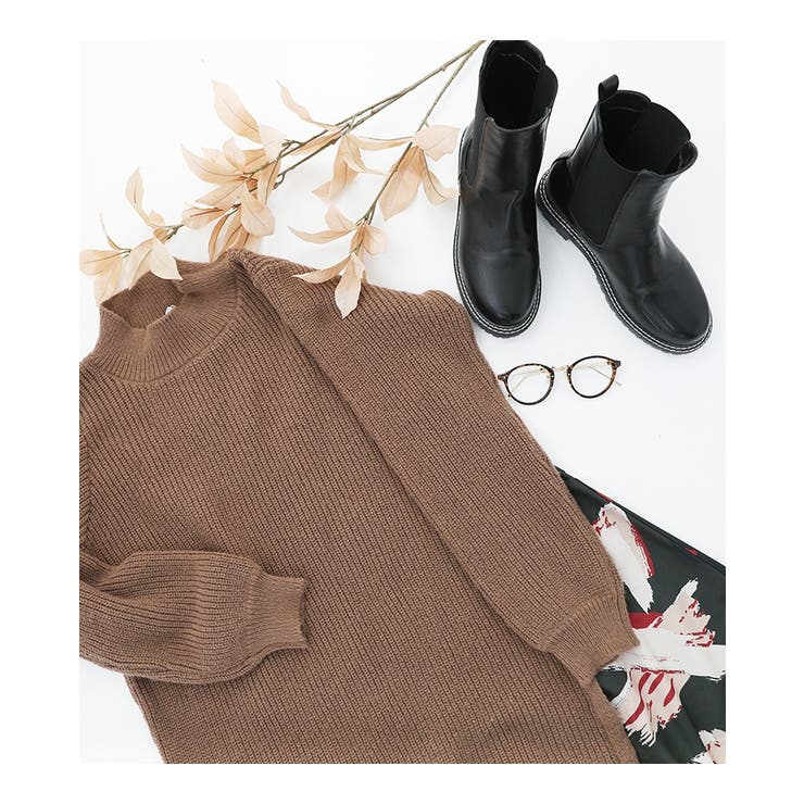 n'OrLABEL異素材切替ニットワンピース  | osharewalker | 詳細画像17 