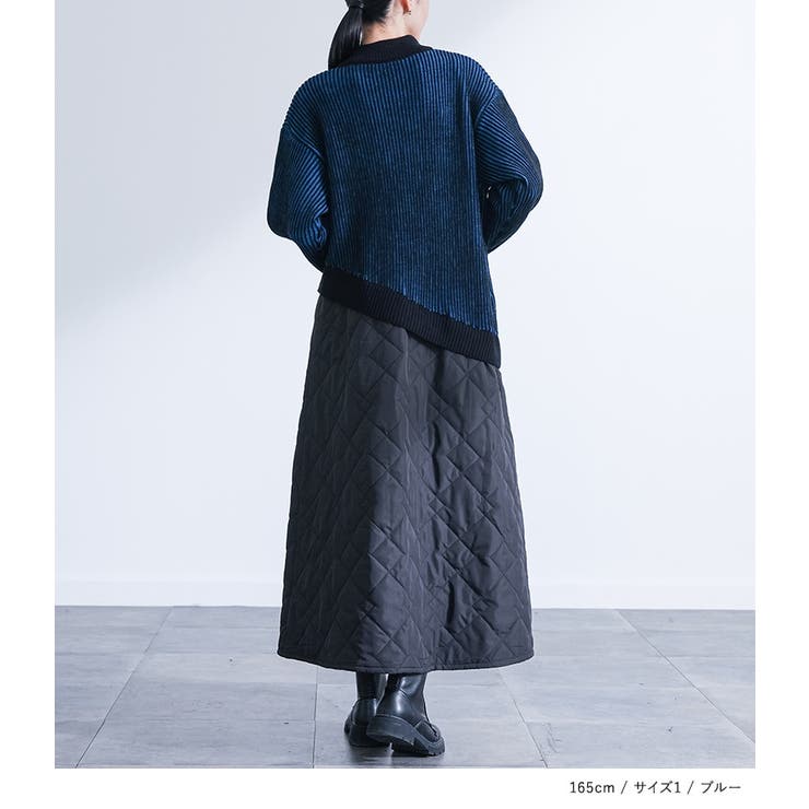 kOhAKUキルティングドッキングニットワンピース  | osharewalker | 詳細画像8 