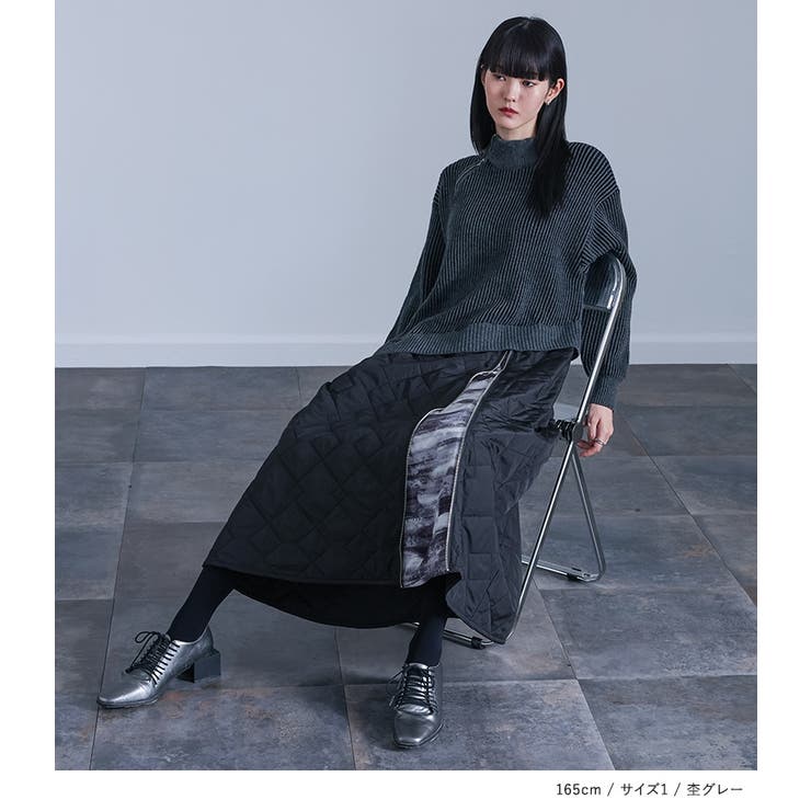 kOhAKUキルティングドッキングニットワンピース [品番：MITW0018637