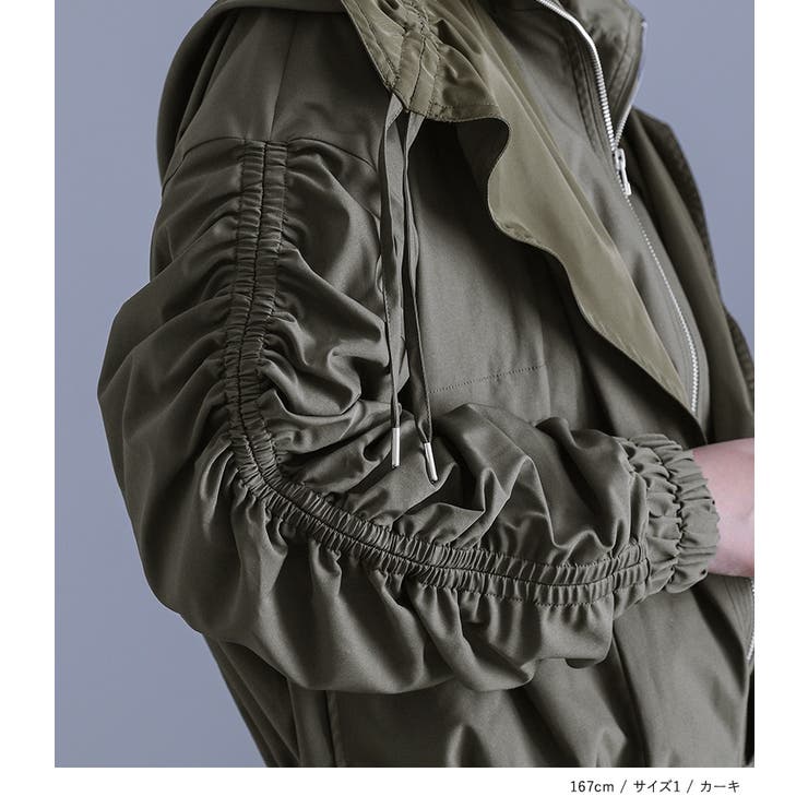 kOhAKUデザインフードブルゾン | osharewalker | 詳細画像14 