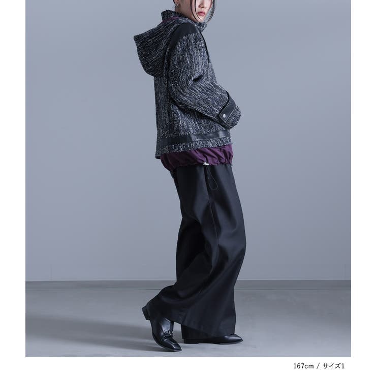 kOhAKU異素材切替ツイードコート  | osharewalker | 詳細画像9 