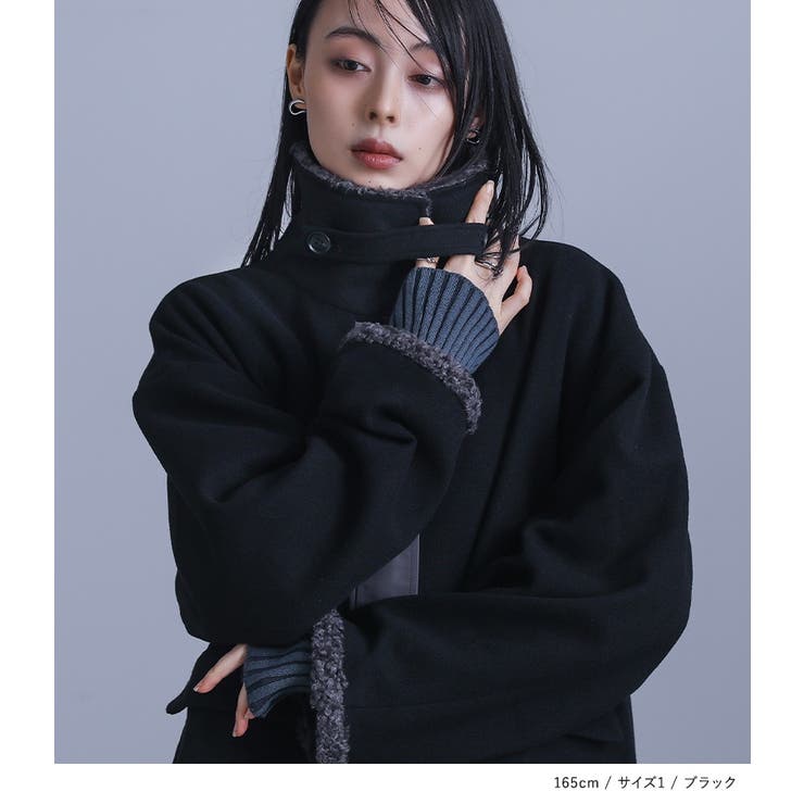 kOhAKUボア切替ミドルコート[品番：MITW0017781]｜osharewalker